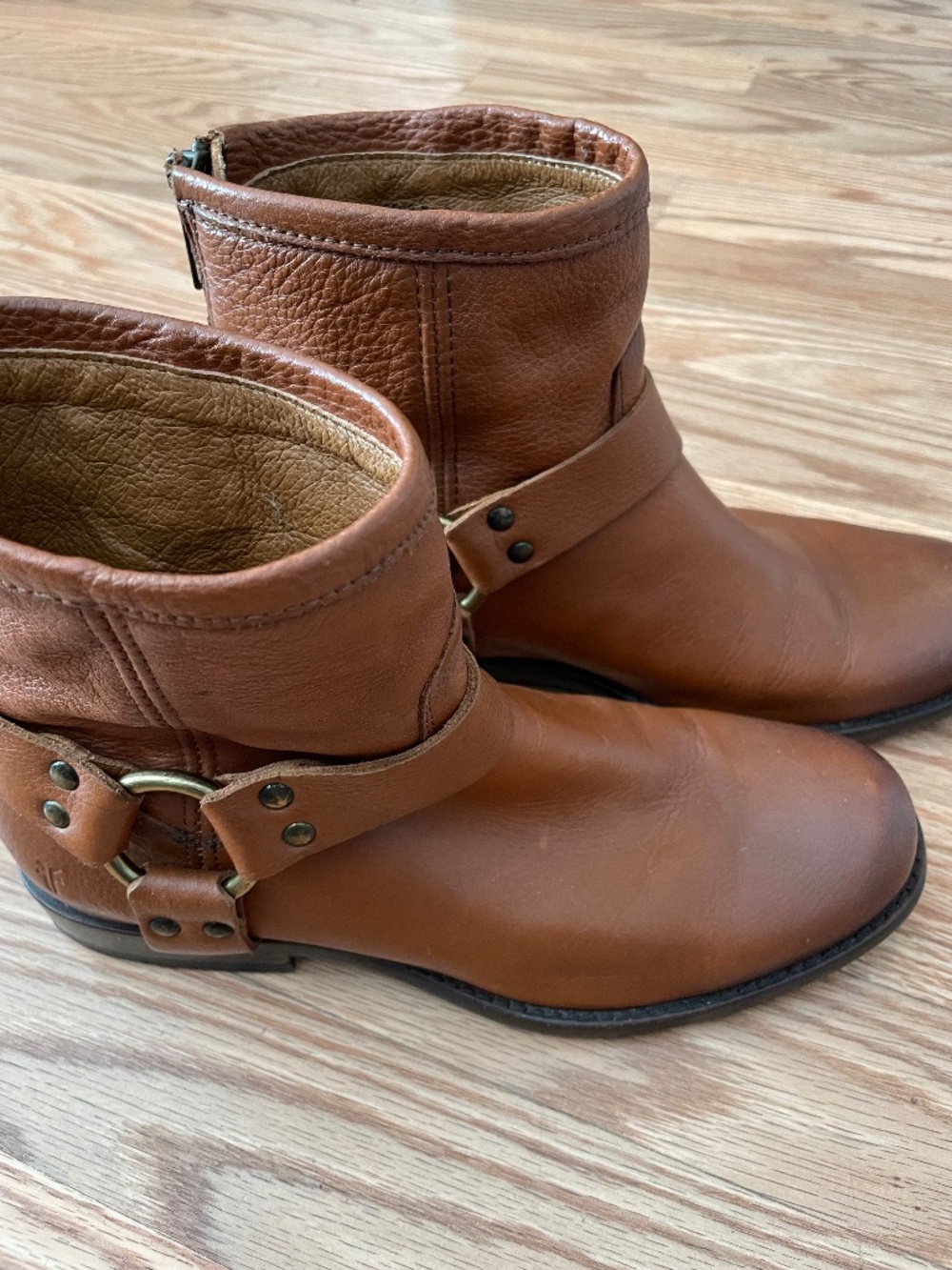 Frye Boots Whiskey Phillip Harness Boot